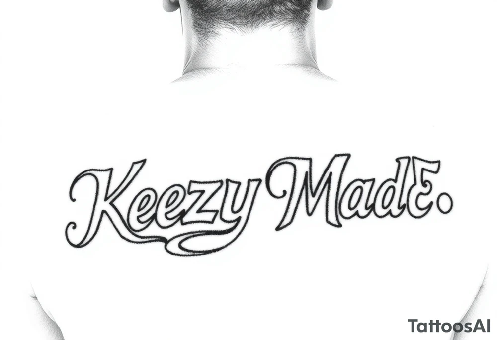 (KeezY MadE) bubble letters tattoo idea