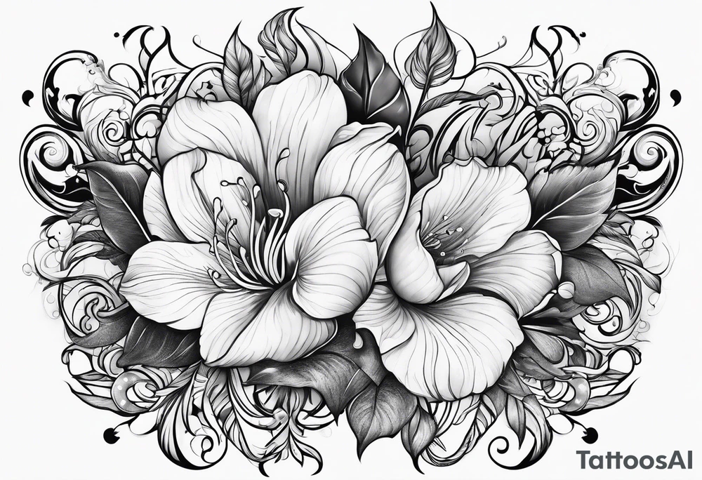 Lower stomach tattoo idea
