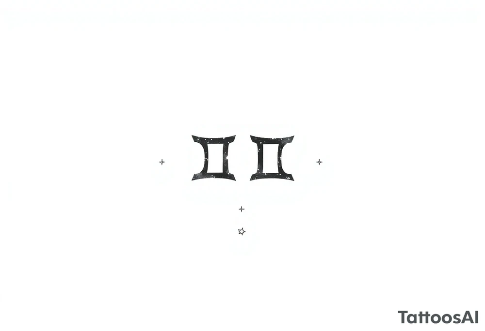 Gemini stars constellation tattoo idea