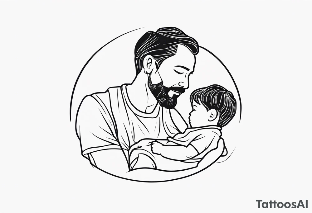 Father and son tattoo idea