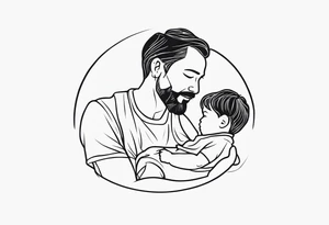 Father and son tattoo idea