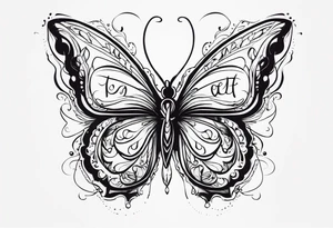 Trauma PTSD butterfly. 1.9.2023 I chose to live. tattoo idea