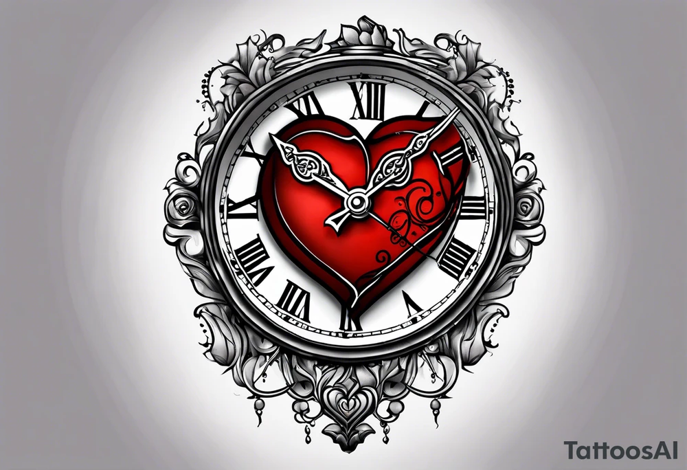 broken heart
clock in middle.
Clock hands on 8 and 5.
Never Say Never written on tattoo tattoo idea broken heart
clock in middle.
Clock hands on 8 and 5.
Never Say Never written on tattoo tattoo idea