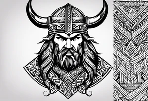 A viking tatto to cover up a tribal tattoo on shoulder tattoo idea