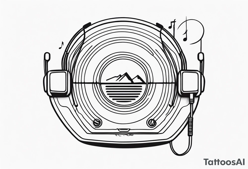 music player tattoo idea