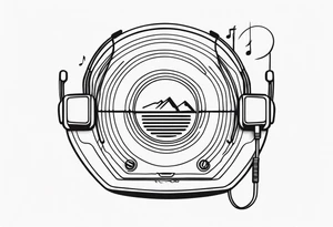 music player tattoo idea