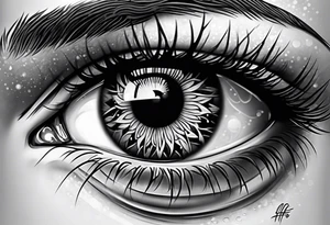 Eye ball tattoo idea