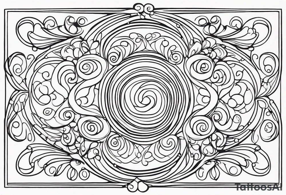 Swirls and whirls of lace tattoo idea
