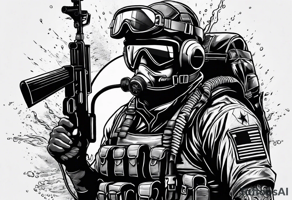 Special forces diver tattoo idea