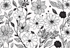 natural patterns, no people, nothing scary, no big flowers tattoo idea