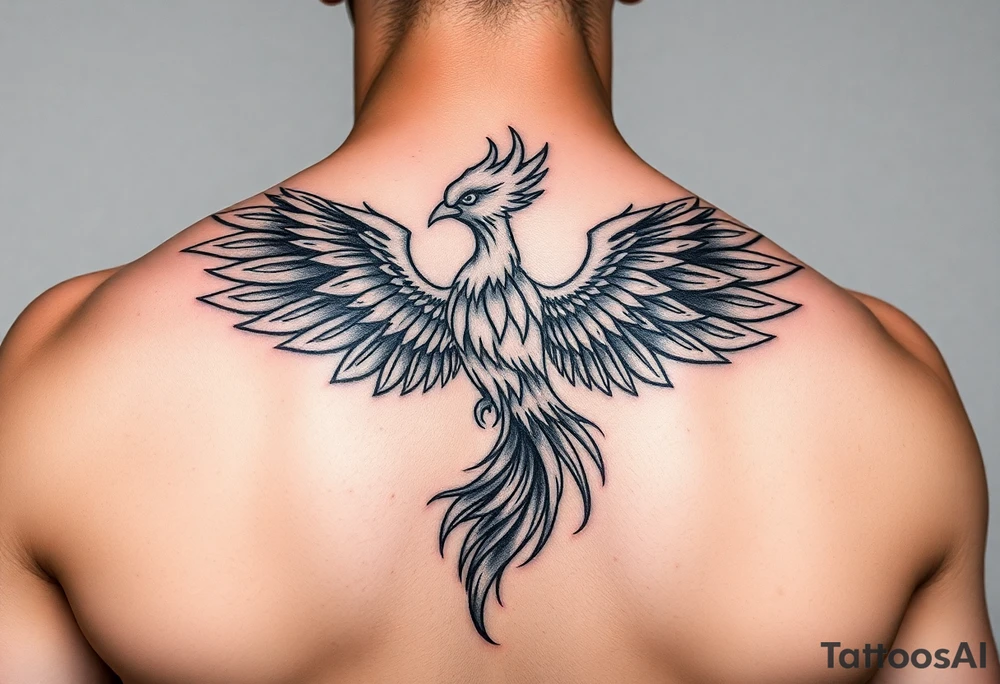 phoenix aesthetic unique anime theme blazing tattoo idea