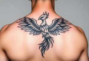 phoenix aesthetic unique anime theme blazing tattoo idea