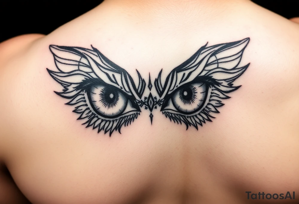 two eyes as a forearm tattoo tattoo idea