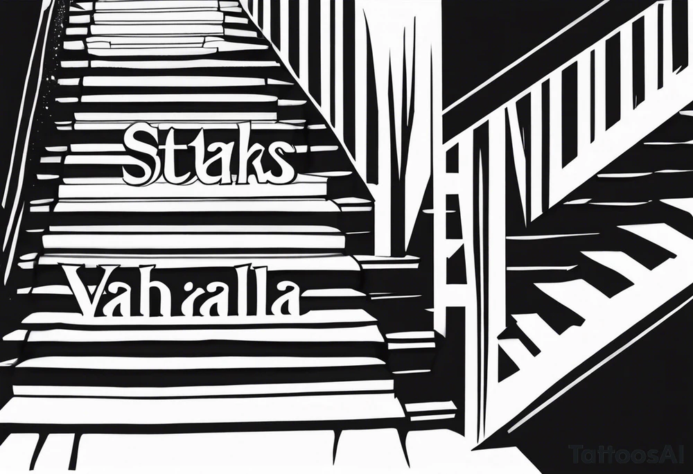 Valhalla stairs tattoo idea