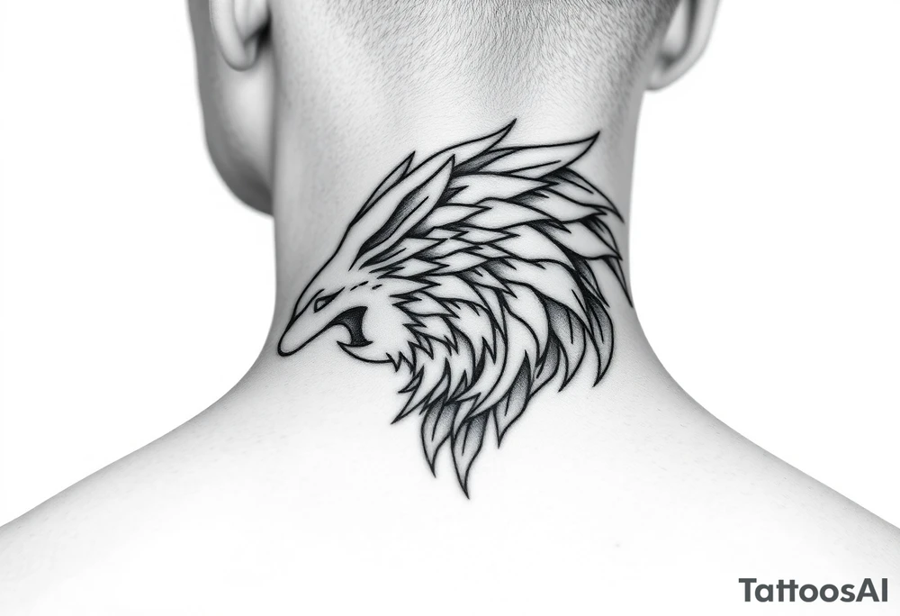 Unisex tattoo for side of neck tattoo idea