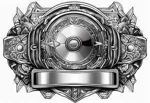 Belt with player carto tattoo idea