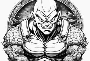 kid majin buu from dragon ball z tattoo idea