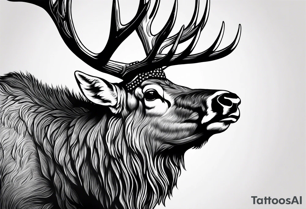 Elk Bugle tattoo idea