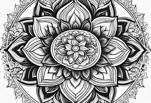 Mandala Lotus tattoo idea