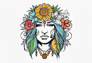 Ghetto hippie tattoo idea