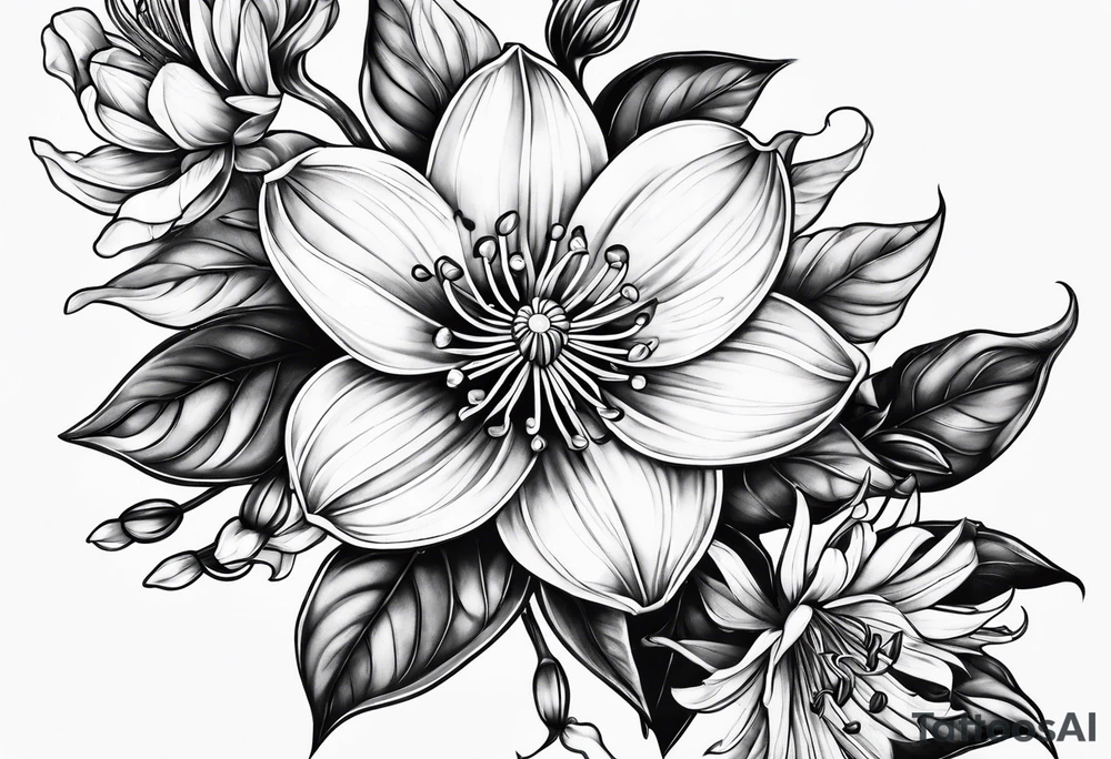 Honeysuckle tattoo idea