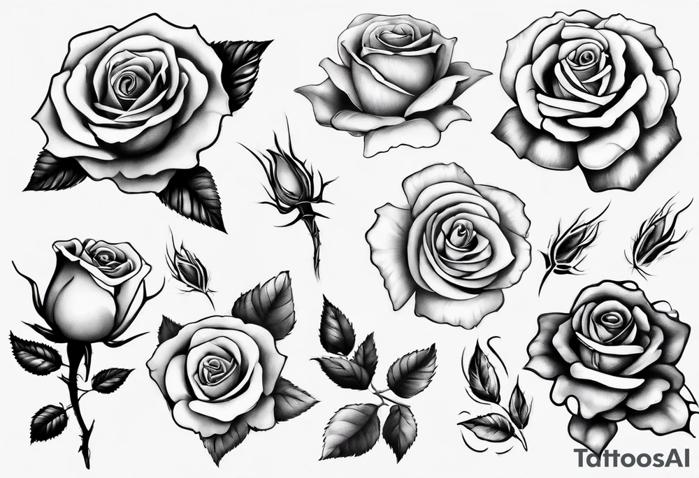 Rose tattoo idea