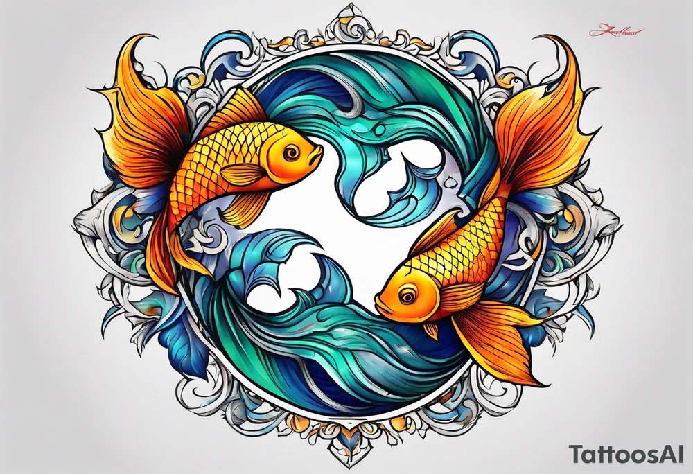 Pisces symbol tattoo idea