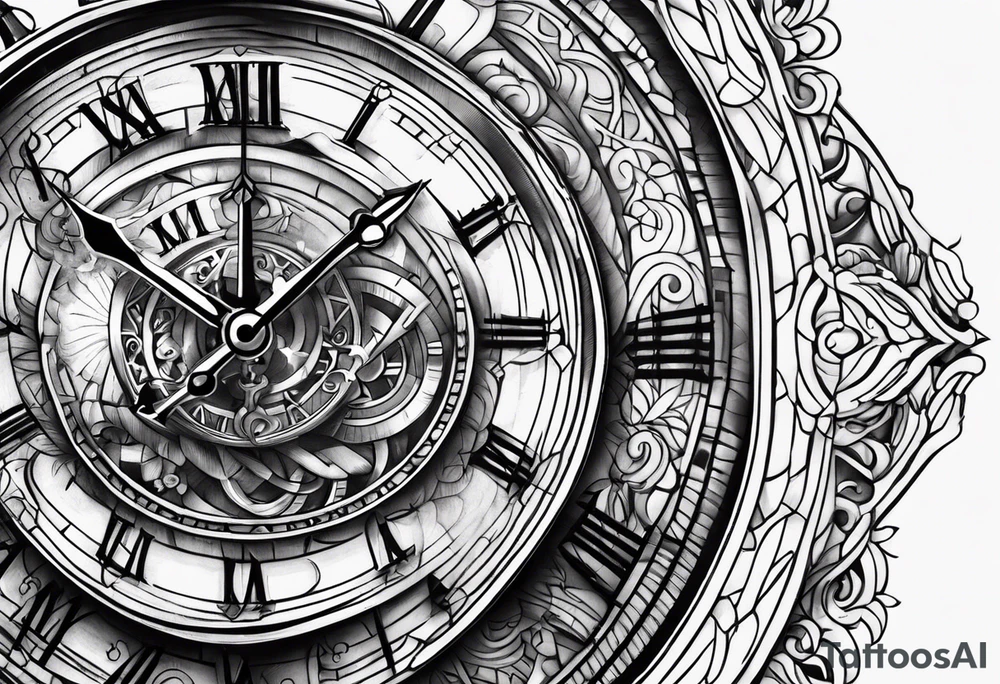 My nepphy name  BROEN and a clock tattoo idea