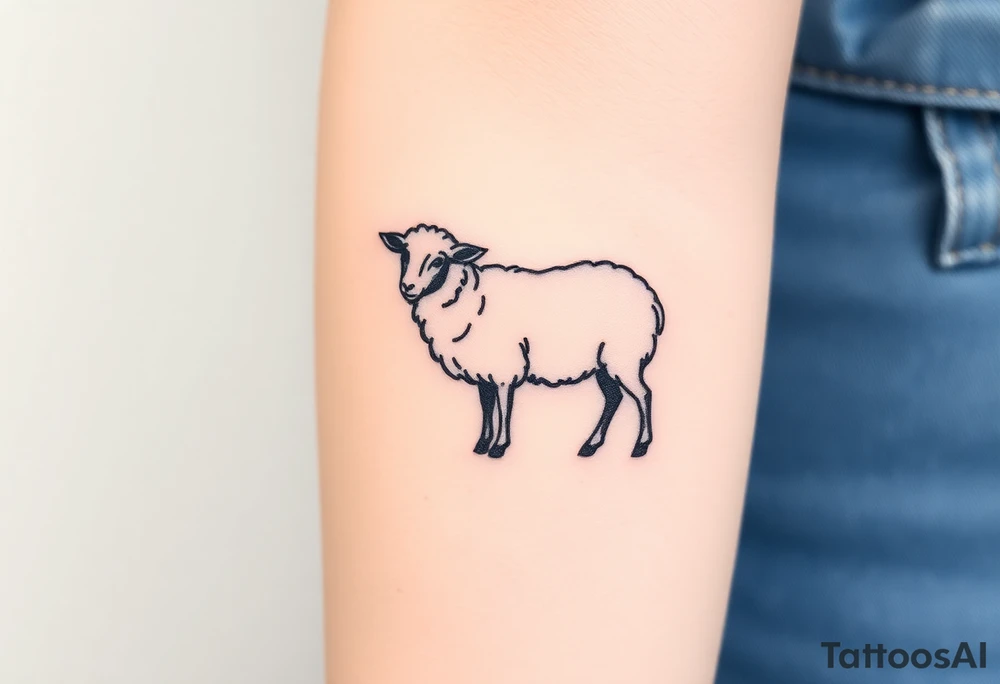 Black sheep tattoo idea