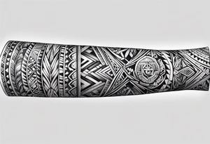 samoan tribal forearm tattoo, show on forearm tattoo idea