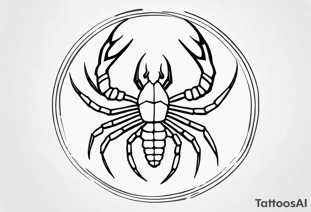 scorpio sting tattoo idea