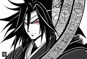 Madara uchiha with the line "wake up to reality tattoo idea