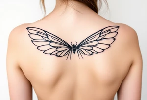 fairy wings gothic tattoo idea