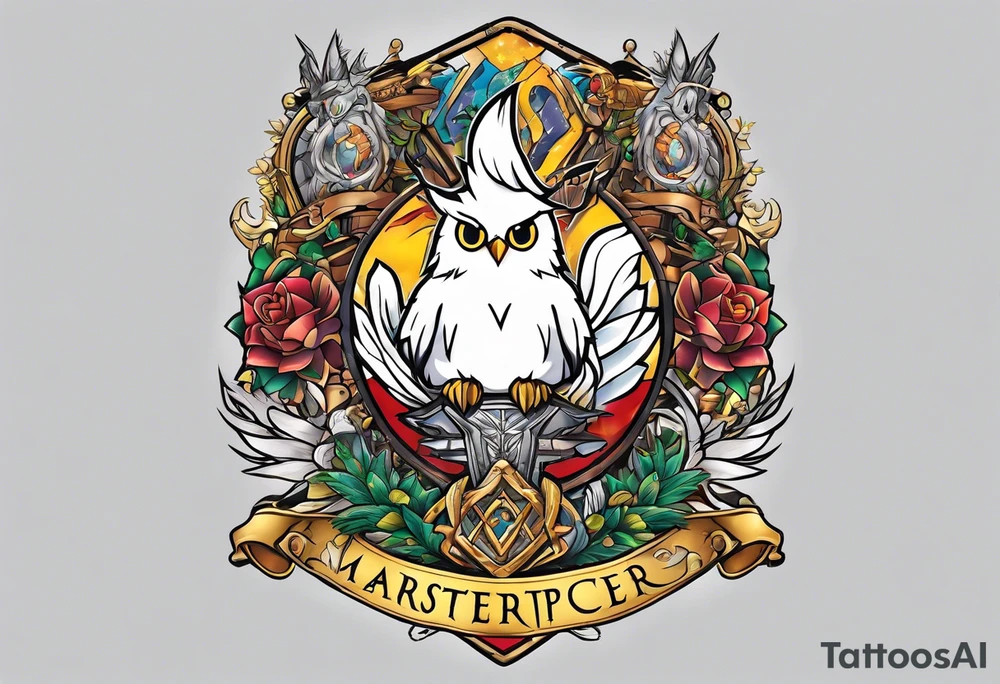 harry potter x digimon tattoo idea