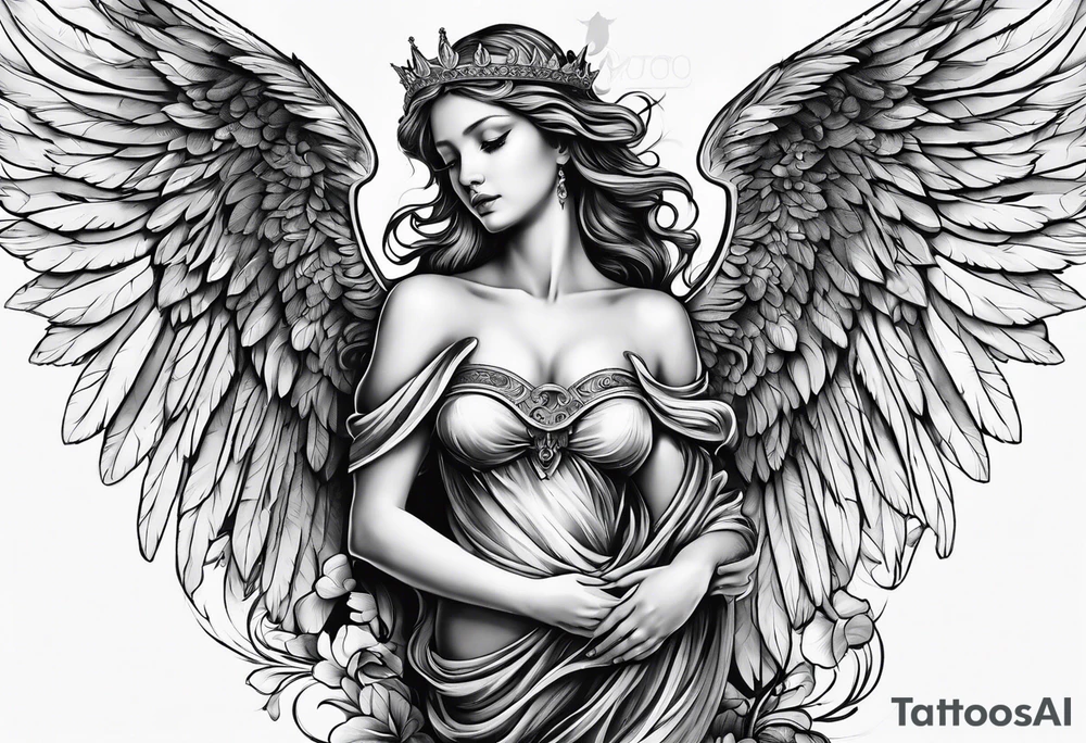 Angel tattoo idea