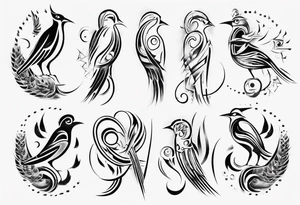 goddess wheat birds tattoo idea