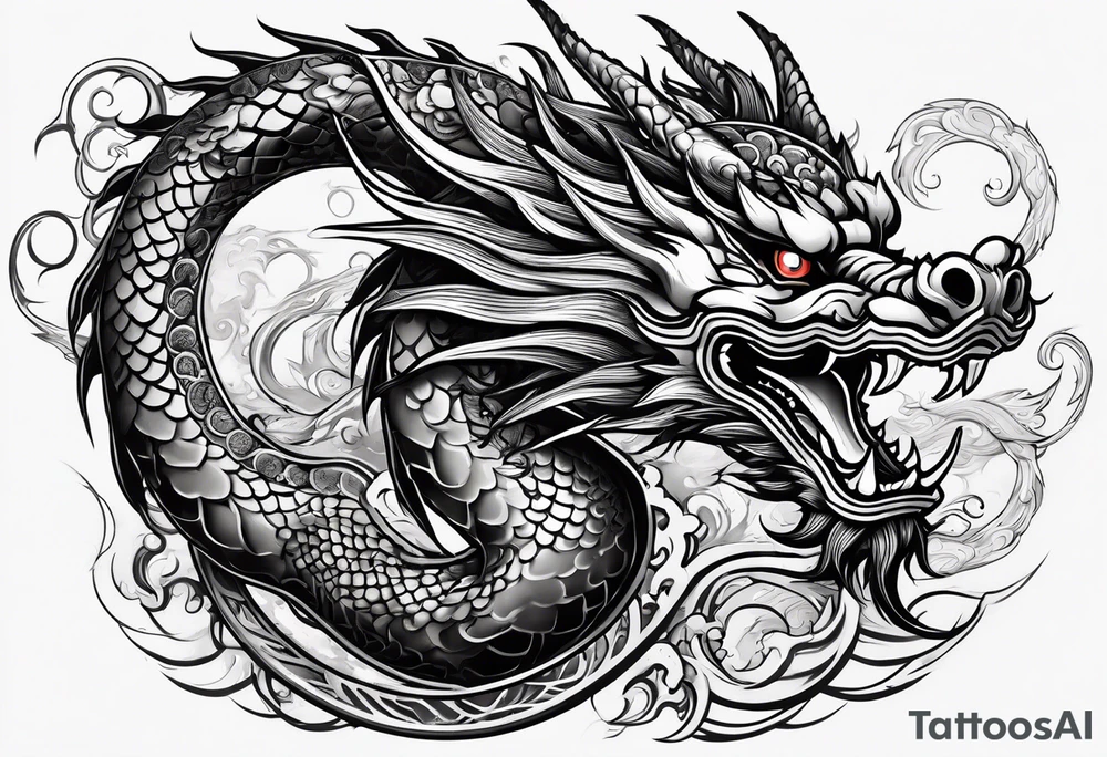 Traditional Chinese Dragon tattoo idea