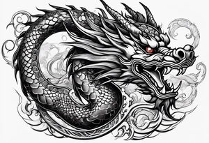 Traditional Chinese Dragon tattoo idea
