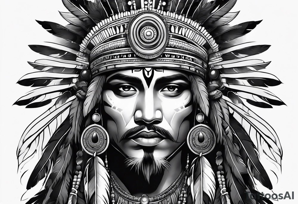 Tiano indian art work tattoo idea