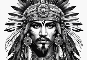 Tiano indian art work tattoo idea