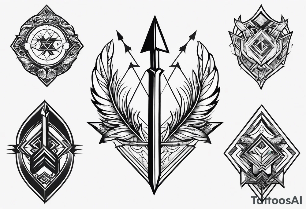 arrow only tattoo idea