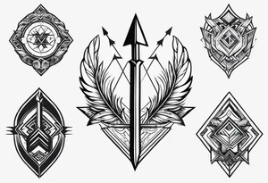 arrow only tattoo idea