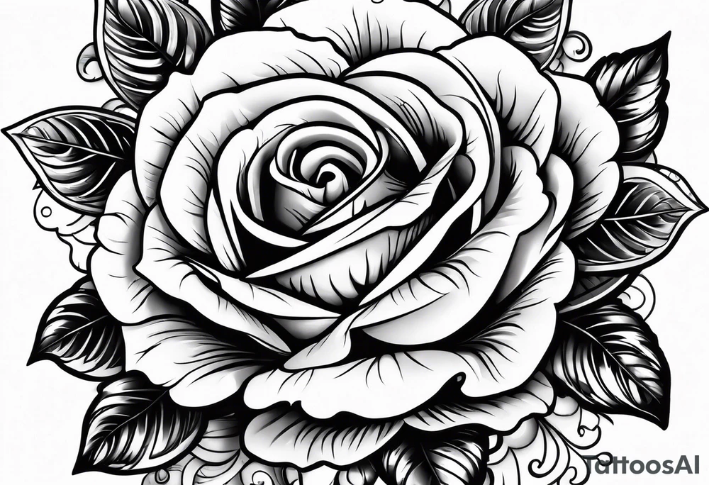 Pistol bullet and roses tattoo idea