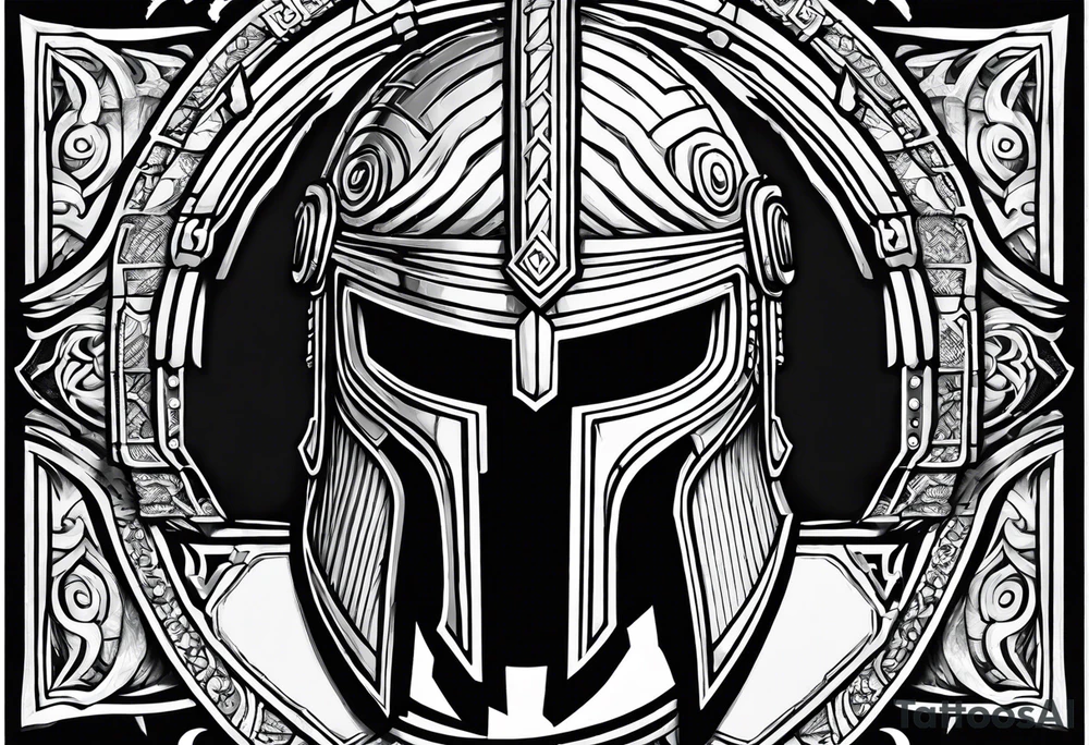 If you’re going thru hell keep going wrapped around a spartan helmet. tattoo idea