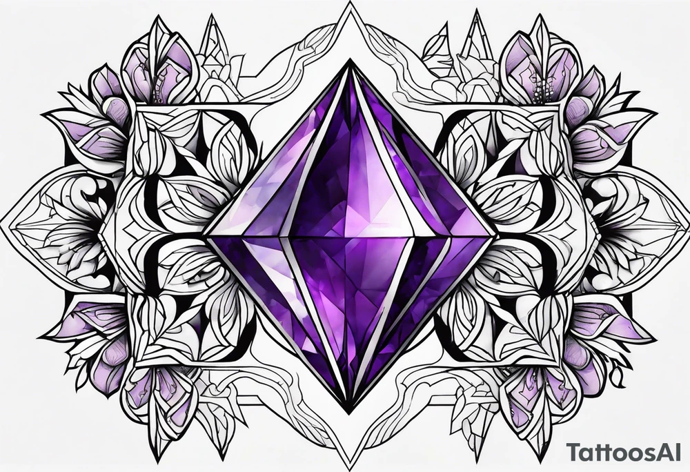 amethyst tattoo idea