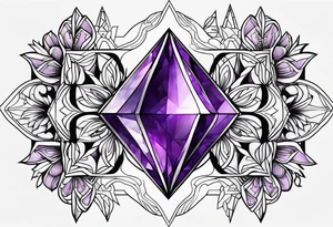 amethyst tattoo idea