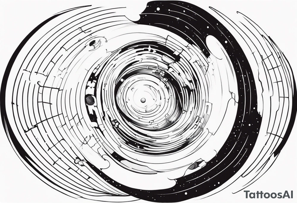 Wormhole event horizon tattoo idea