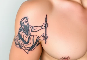 moses recieving the tora tattoo idea