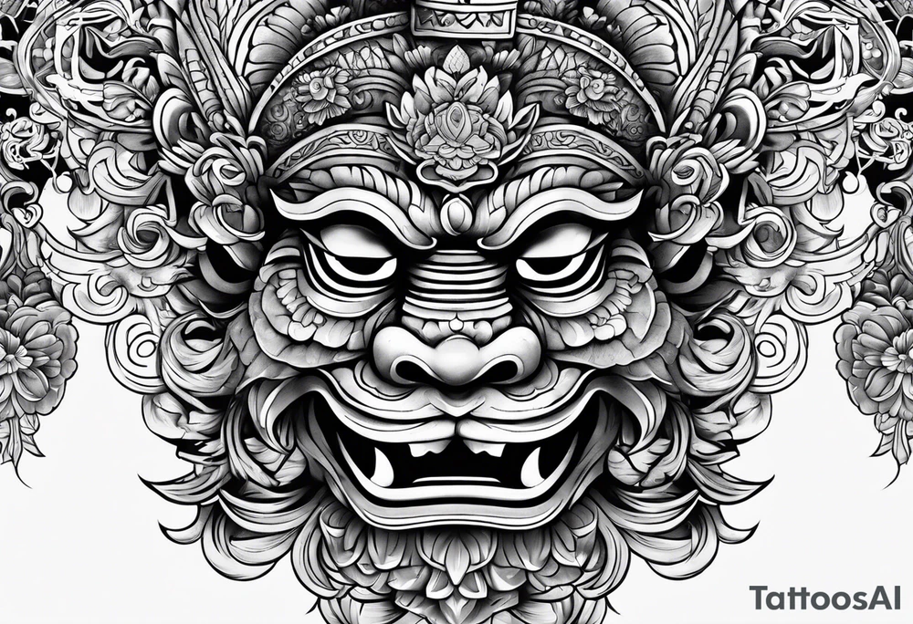 Balanise Barong tattoo idea