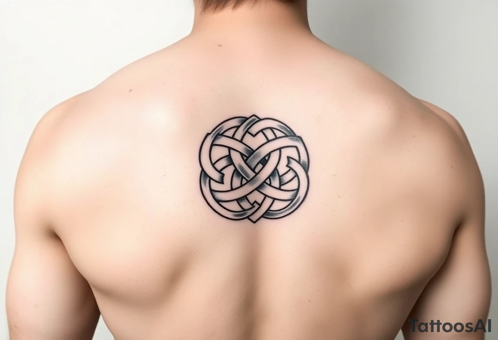 A Celtic knot on the left pec tattoo idea